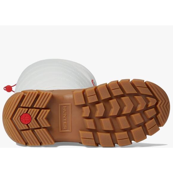 NWOB HUNTER (OTHER) Intrepid Tall Rain Boots White Willow Gum Size 10 ($179) - Picture 6 of 7